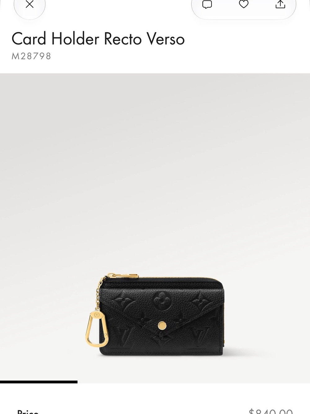 Louis Vuitton Card Holder Recto Verso - Black - Picture 9 of 9